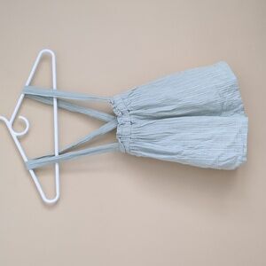 5T Disney Junior Minnie Green Stripes Skirtalls Skirt with Suspenders